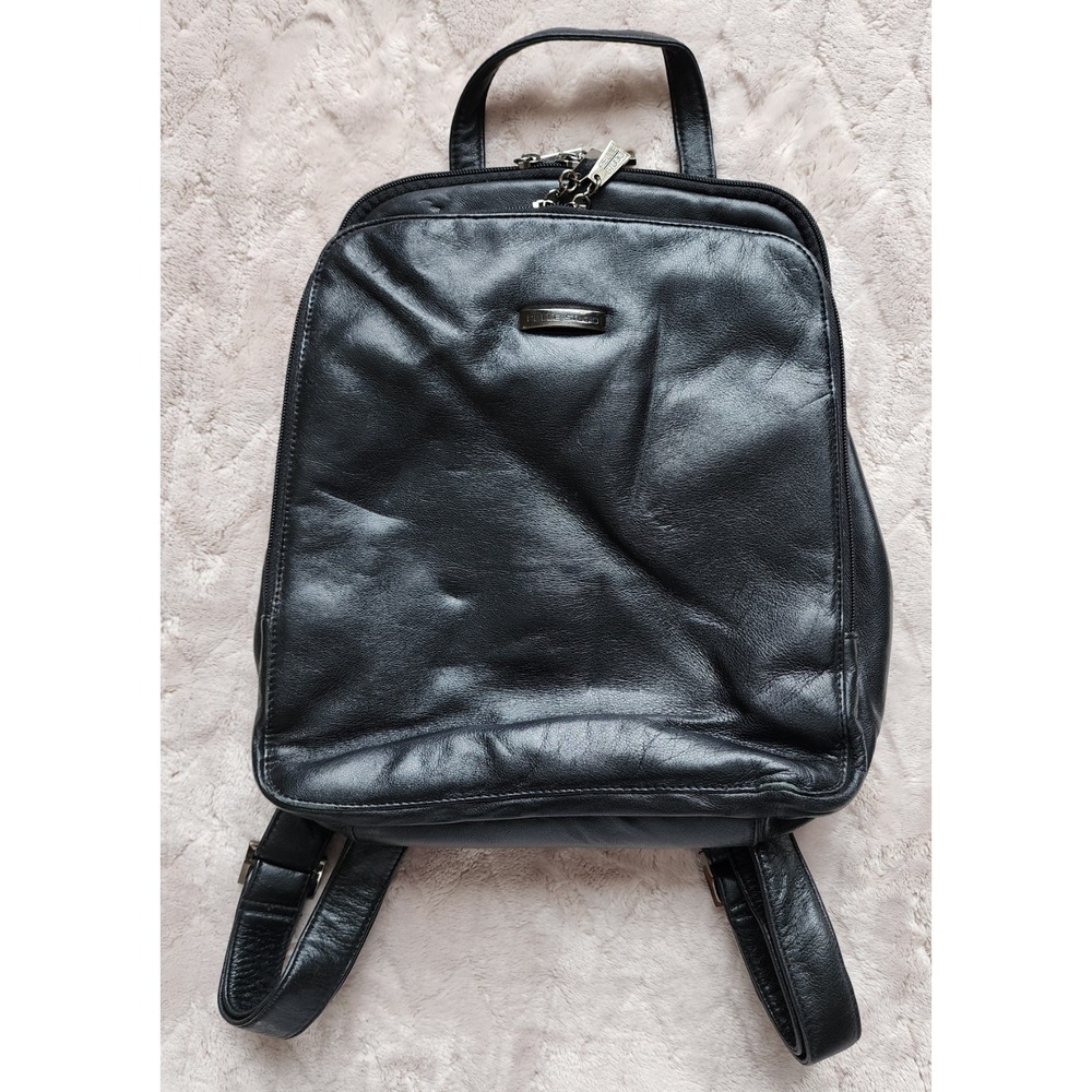 Pelle Studio Wilsons Leather Backpack Mens Black Genuine Leather 90s Y2K Bag